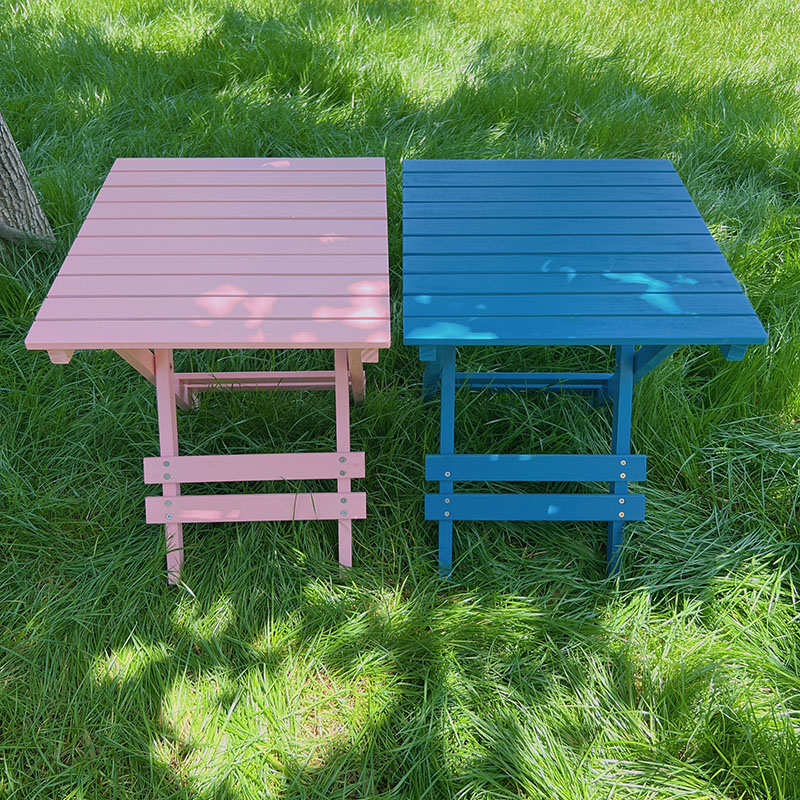 玫粉红色折叠桌简易家用小户型折叠小方桌便携式户外小餐桌小茶几