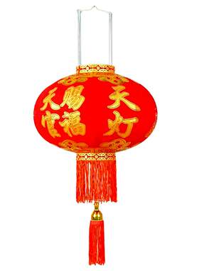 闽南敬神天宫灯笼可插香弹簧天公吊灯红灯笼阳台大门拜天祈福平安