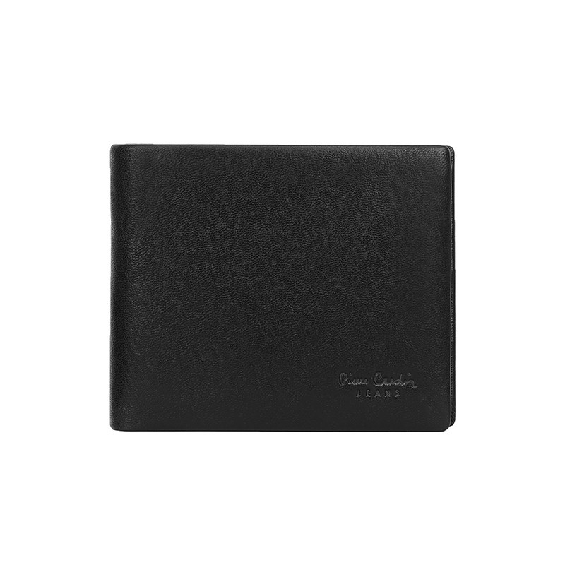 【真皮】皮尔卡丹送礼男钱包卡包一体男生短款正品皮夹子新款钱夹