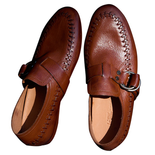 Le' Murmure 松弛感 水洗牛皮的时间诗学 一脚蹬平底便士牛津鞋