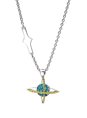 宇宙星球钛钢项链男女ins潮嘻哈