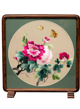 苏绣家居摆件绣美商务礼品中国风