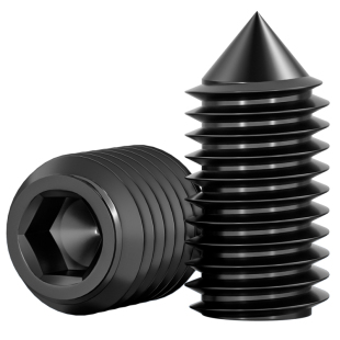 12.9级尖头紧定螺丝止付无头内六角机米顶丝螺丝螺钉M3M4M5M6M8mm