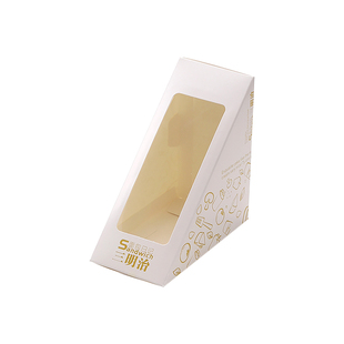 三明治盒子包装盒三角形袋子烘焙透明开窗面包可切三文治打包纸盒