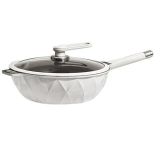 有钛不粘锅无油烟煎炒锅家用钛金炒菜锅平底锅电磁炉煤气灶多用型