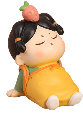 唐朝侍女可爱风酒柜西安文创摆件