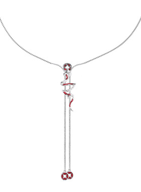 本命年必买红色灵蛇毛衣链可调节