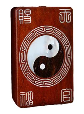 雷击枣木可旋转太极八卦吊坠