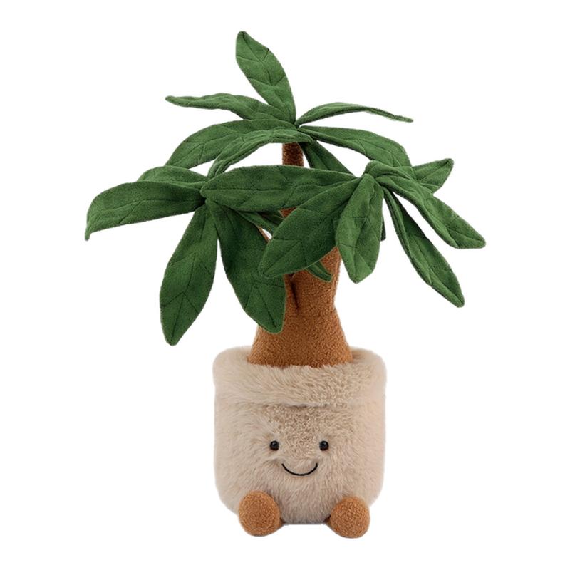 发财树绿植盆栽小熊玩偶毛绒玩具