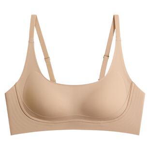 日本无痕裸感内衣女薄款小胸聚拢软支撑无钢圈收副乳防下垂文胸罩