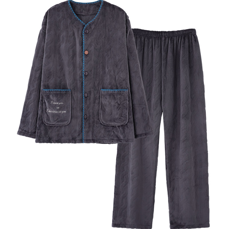 思莉太太情侣珊瑚绒加厚家居服