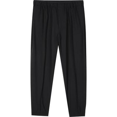 速写奥莱outlets男装春秋九分裤针织拼接束脚舒适长裤9M8E10980