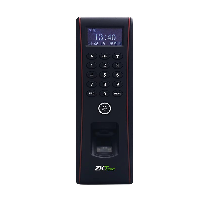 ZKTeco熵基OF107指纹门禁机中控刷卡指纹考勤机网络U盘中控TF1700