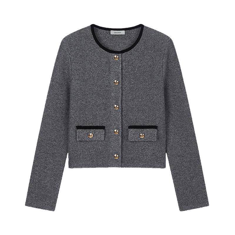CRUSH Collection早秋外套女开衫夹克气质春秋上衣