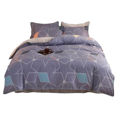 A面纯棉B面牛奶绒被罩被罩