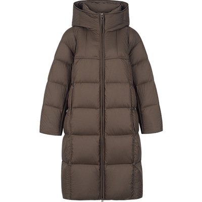 【90绒】三防纯色羽绒服女冬季长款外套kbne秋冬新款小个子面包服