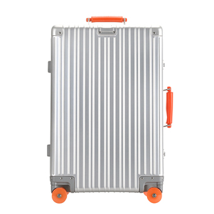 CiorvKuosti铝镁合金行李箱男女商务登机金属拉杆箱旅行密码箱子