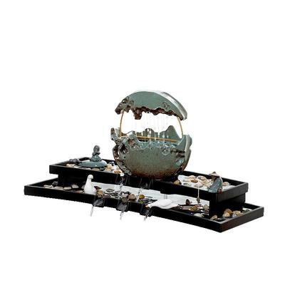 庭院展厅古法生态缸鱼缸造景瀑布过滤流水器摆件水景观循环水全套