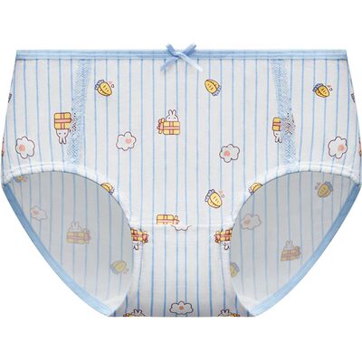 女童棉质三角裤印花平角裤头