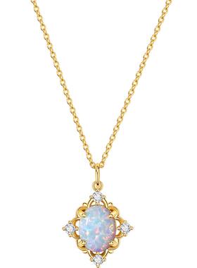 周六福项链女S925银链坠轻奢小众送女友节日礼物