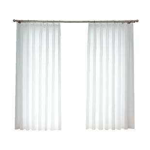 宜寝纱帘透光不透人阳台客厅卧室白色挂钩飘窗遮光帘窗纱白纱窗帘