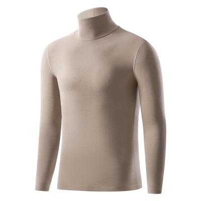 简云羊毛蚕丝男加绒加厚保暖上衣