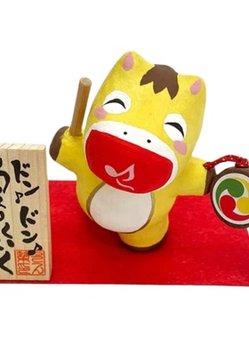 日本进口高崎一千乃大门屋手工和纸马年生肖桌面摆件生日新年礼物