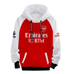 25-26赛季阿森纳队服哲凯赖什足球衣服赖斯球迷连帽卫衣男女外套