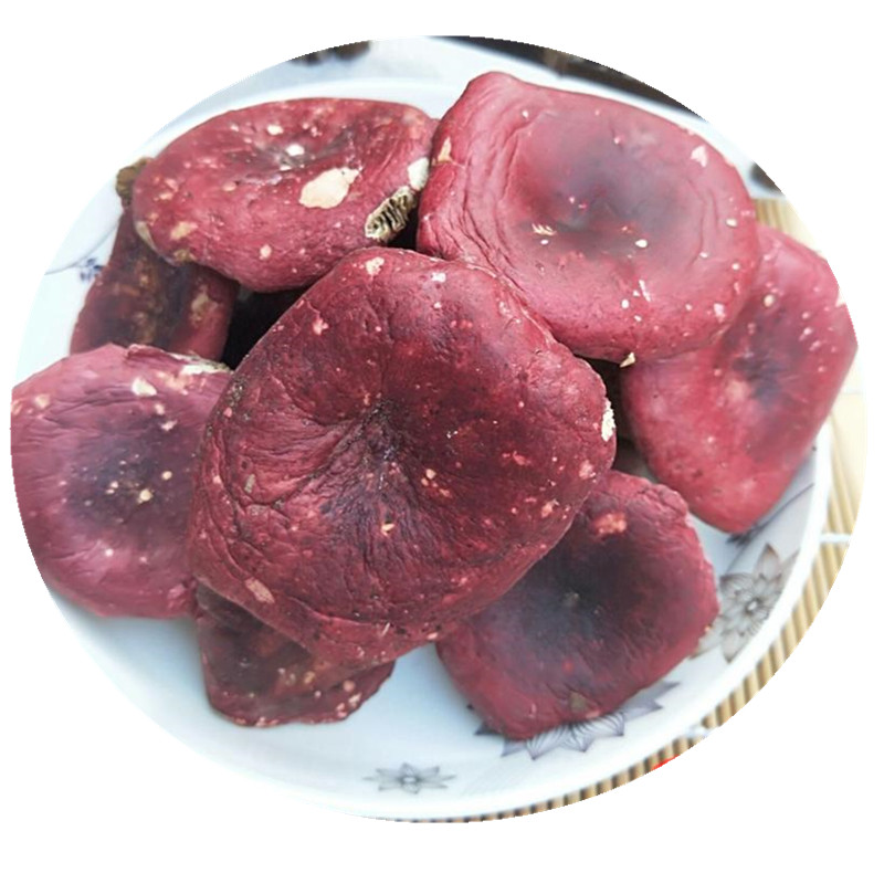 新货大红菇天然野生菇月子红蘑菇