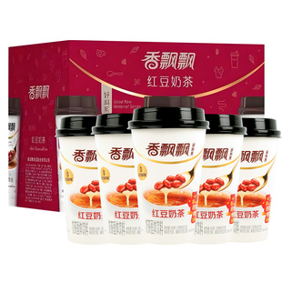 香飘飘好料系奶茶红豆味30杯整箱装即食冲泡速溶奶茶粉下午茶饮料
