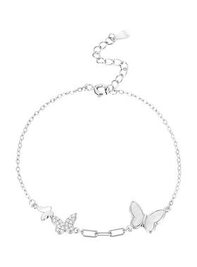 【自营】DAISY BEAUTY 蝶舞翩翩手链S925银锆石银手链首饰礼物