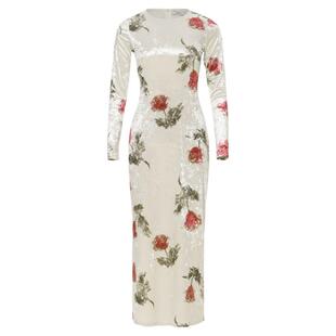 从那以后新中式长裙丝绒旗袍裙高级感礼服冬长袖裙子连衣裙秋冬女