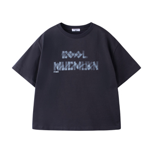 【潮酷方程式】冰感抑菌索罗纳男童印花t恤夏季半袖短裤宽松中裤