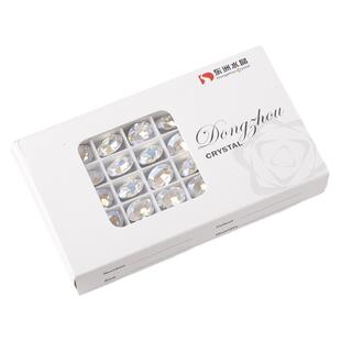 东洲水晶美甲K9钻高品鸽子蛋平替华子超亮大椭圆尖底钻指甲饰品贴