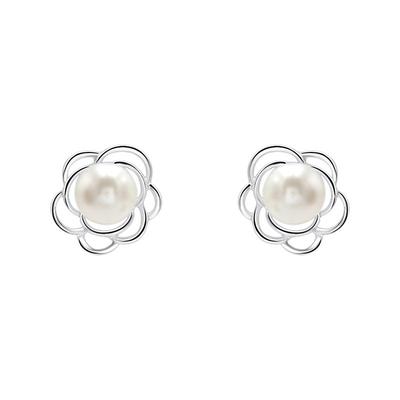 珍珠山茶花S925纯银送女朋友