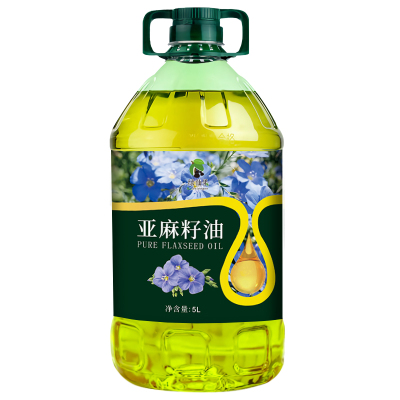 一级压榨纯亚麻籽油5L