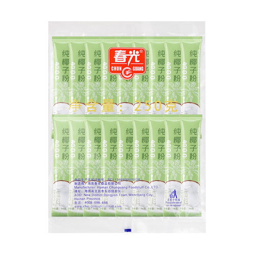 春光纯椰子粉散装36包无添加白砂糖速溶椰奶椰汁椰浆海南特产