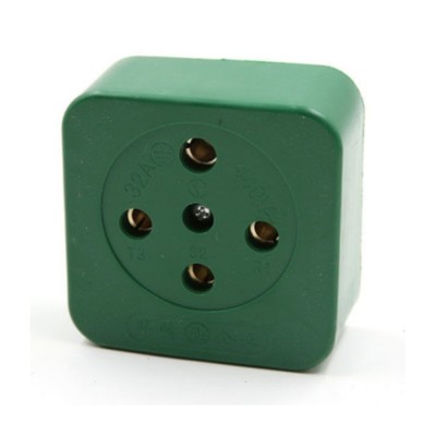 三相四线孔圆插头插座