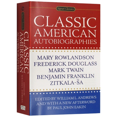 经典美国自传集 Classic American Autobiographies 英文原版书 富兰克林 马克吐温 道格拉斯 美国历史名人传记书 Signet Classics