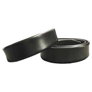 潮侨正品纯牛筋皮带男全牙卡槽自动扣裤带不带头无扣无头腰带加长