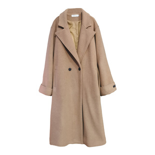 毛呢外套女呢子大衣女中长款2025年秋冬季加厚大衣秋斗篷炸街大码