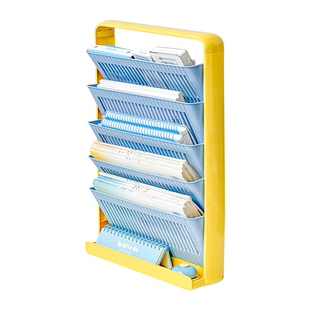 三年二班 可移动小推车桌边置物架高中生教室书本书桌旁收纳架儿童学生书本多功能收纳神器学习桌面小书立