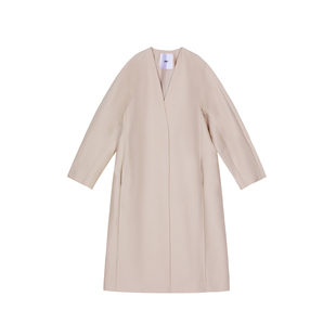 JNBY/江南布衣折扣春夏风衣宽松长袖H型外套气质中长款大衣女