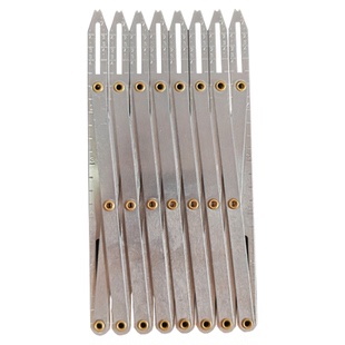 缝纫机配件大全纽扣窗帘衣服等距尺等分尺8头可伸缩扣子定位器