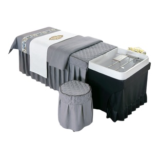 洗头床头疗床罩美发店养发馆床套理疗泰式冲头床按摩植发床裙床围