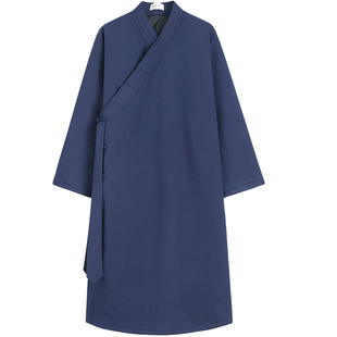 武当山服饰冬季中国风传统长袍外套棉服斜襟太极服武当汉服练功服