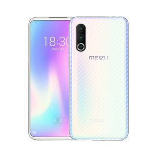 适用魅族16SPro碳纤维背膜魅族18 17 16 15手机后膜磨砂防滑魅蓝note5 6 8 9抗指纹贴纸meizu18spro后盖软膜
