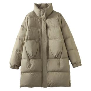 羽绒服女2025新款冬季中长款加厚面包服大口袋羽绒袄东北极寒超厚