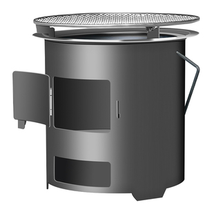 柴火灶新款农村家用无烟灶台户外移动便携式取暖炉2025新型烧木柴