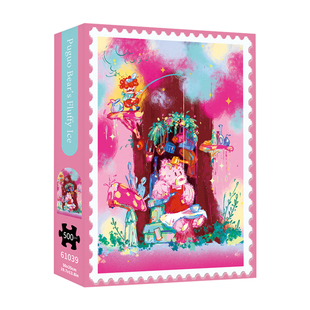 TKX《扑锅熊的绵绵冰》500片成人拼图丝绒工艺分包益智玩具50*35